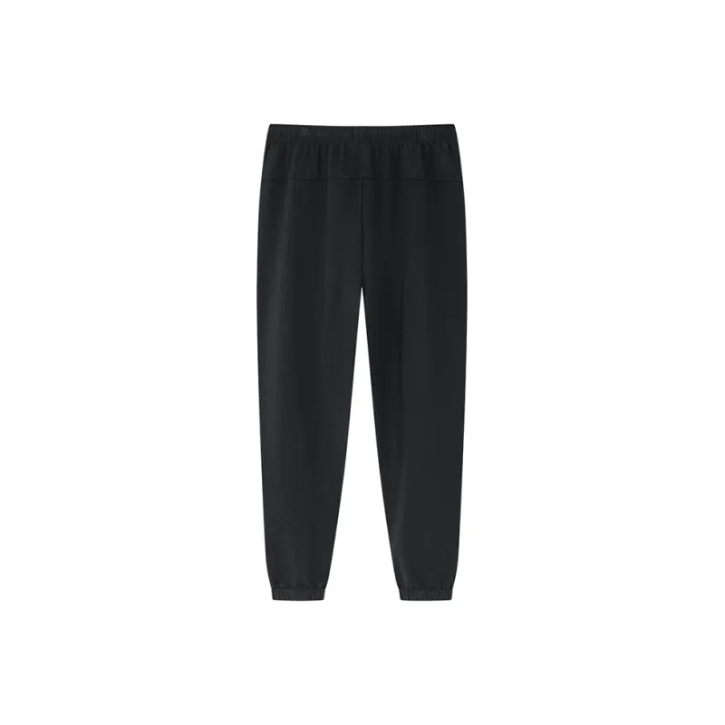 Erke Variety Training Collection Summer Knitted Sweatpants Men's Black-1
