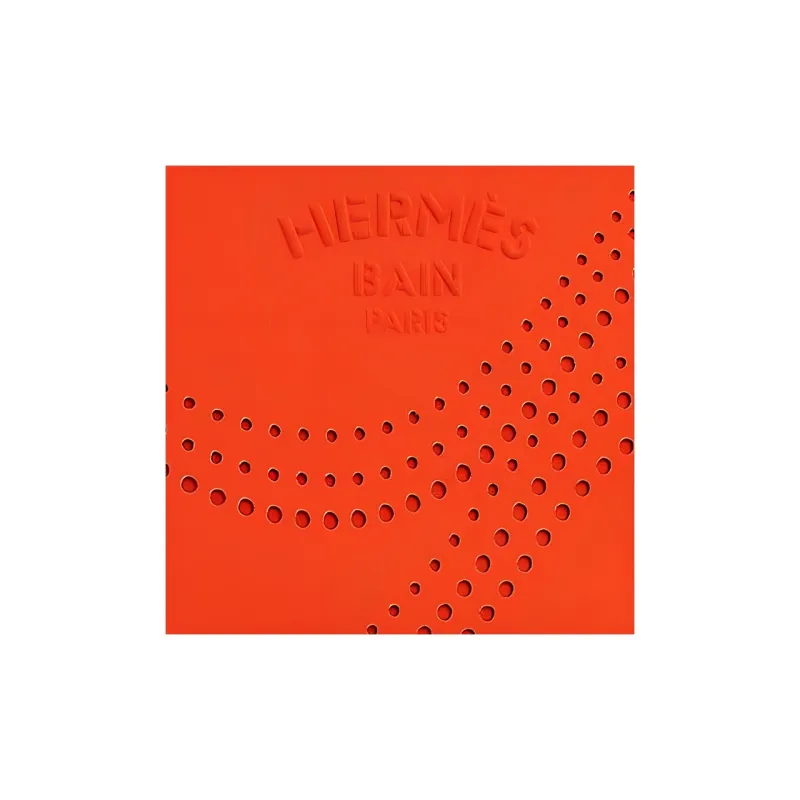 HERMES Polyamide Clutch Small Size Women's Orange-2