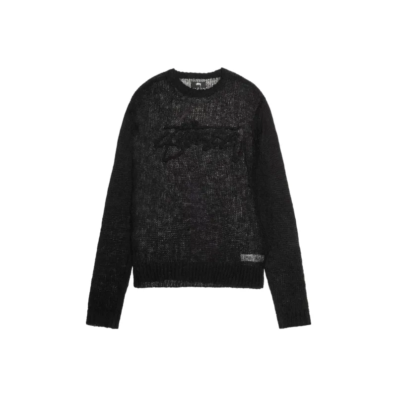 Stussy Loose Knit Logo Sweater-0