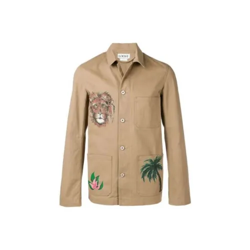 LOEWE Jackets Men Brown
