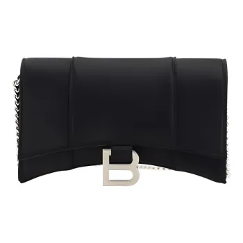 Balenciaga Calfskin Wallet Women's Black