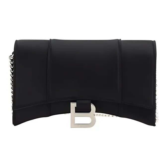 Balenciaga Calfskin Wallet Women's Black-0