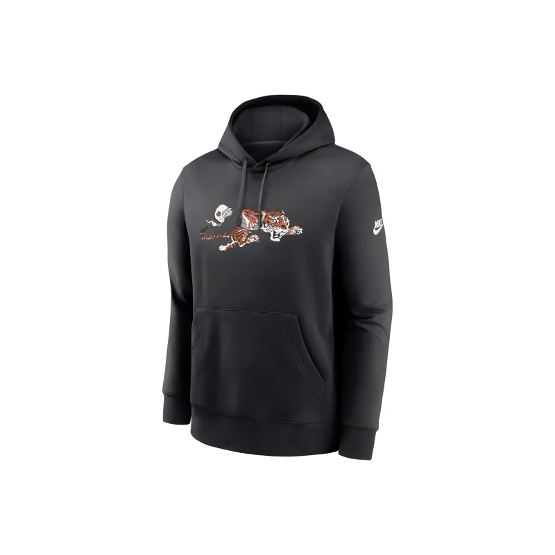 Nike Cincinnati Bengals Rewind Club Logo Men's Nike Nfl Pullover Hoodie-0