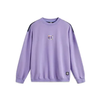LiNing Badfive Sweatshirt Men's Fluorescent Star Purple/Dark Marine Blue