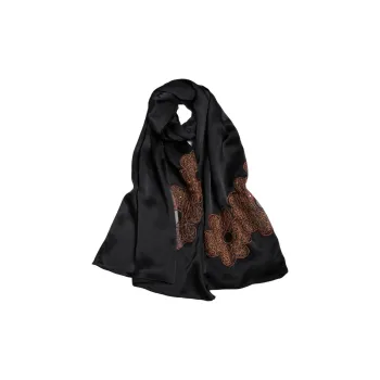 Red Bean 100% Mulberry Silk Scarves Women's