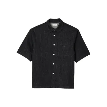 Sandro Press stud Denim Shirt