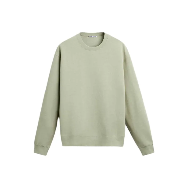 ZARA Sweatshirt Men's Light Green-0