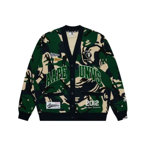 Aape Knitwear Men Green Stripes GRC