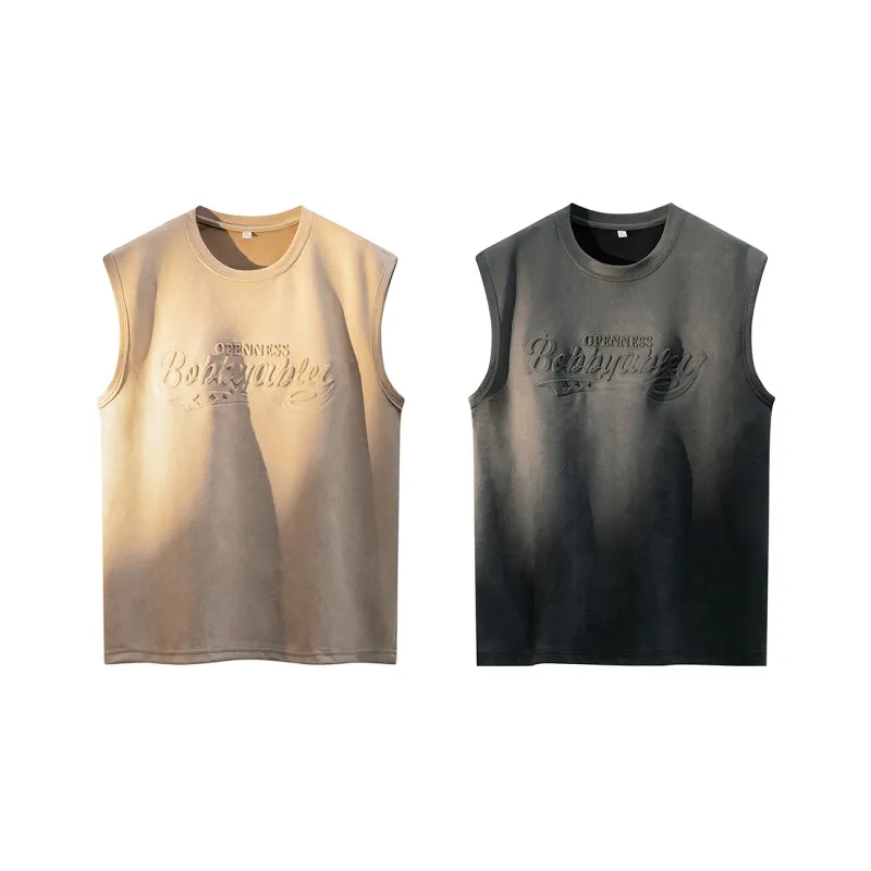 BOBBY ABLEY Loose Fit Casual Crew Neck Moisture Wicking Heavyweight Sleeveless Tank Top Unisex-19