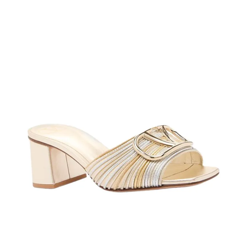 Valentino Slide Slippers Women's Platinum-1