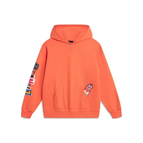 LiNing Sweatshirt Men's Pink Orange Orange