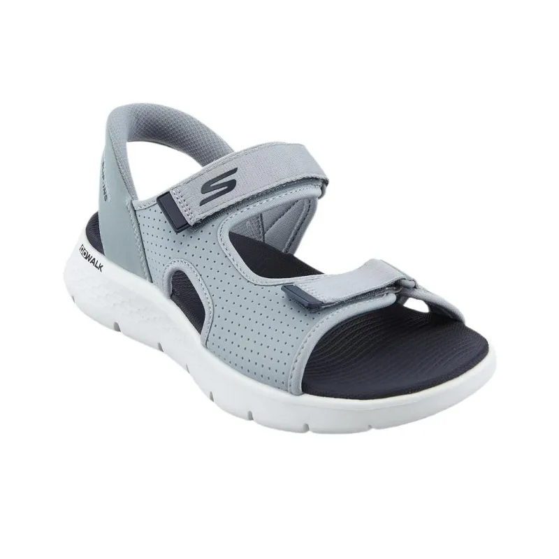 Skechers Go Walk Fle Beach Sandals Men's Light Gray Blue-2