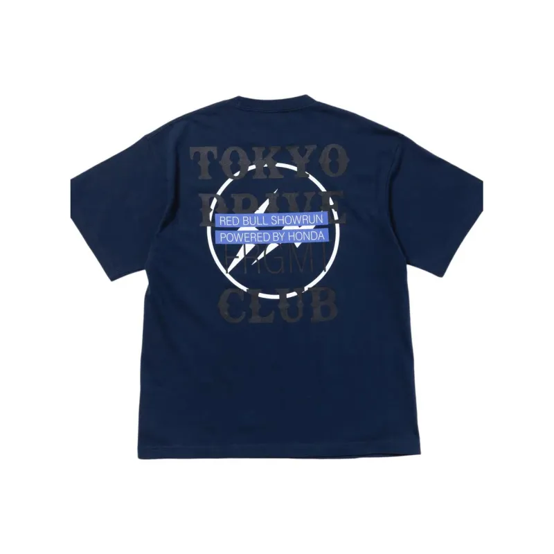 Fragment Design x Red Bull X HONDA/ X TokyoDrive SS25 T Shirt Unisex Marine Blue-0