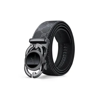 WilliamPOLO PVC/Cow Leather Belts Men's Multiple Colors 3.5cm Width