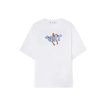 OFF WHITE Graff Wht Pupp Over Ska S/S Tee