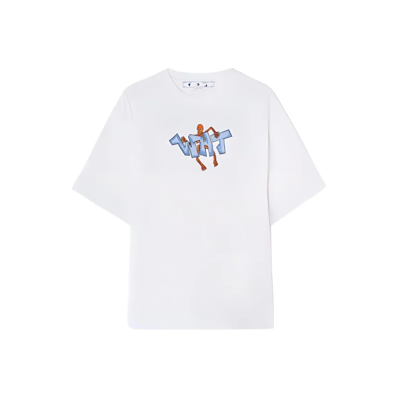 OFF WHITE Graff Wht Pupp Over Ska S/S Tee-0