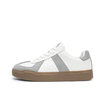 ZONEJOY Low Top Skateboard Shoes Men's Gray White