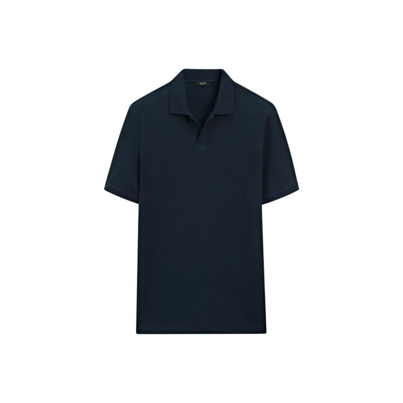 Massimo Dutti Polo Shirt Men's Marine Blue-0