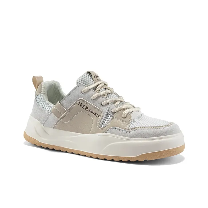 JEEP SPIRIT Outdoor Commute Skateboard Shoes Unisex Low Top Natural Deer-3