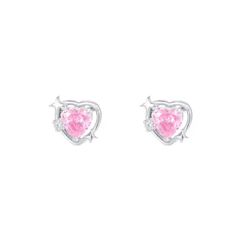 BING STUDIO Zircon Stud Earrings Women's
