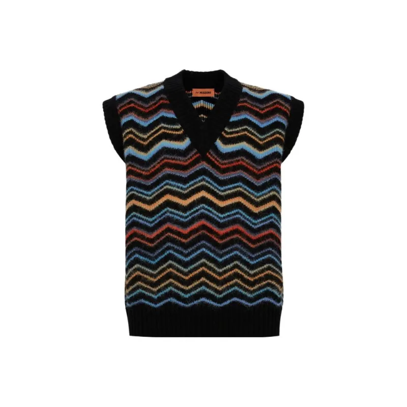 MISSONI Tank Tops Men Black-0