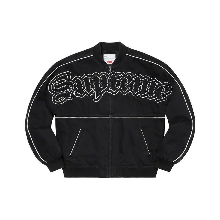 Supreme Twill Old English Varsity Jacket-6