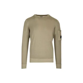 C.P.Company Lens Detailed Crewneck Knitted Jumper