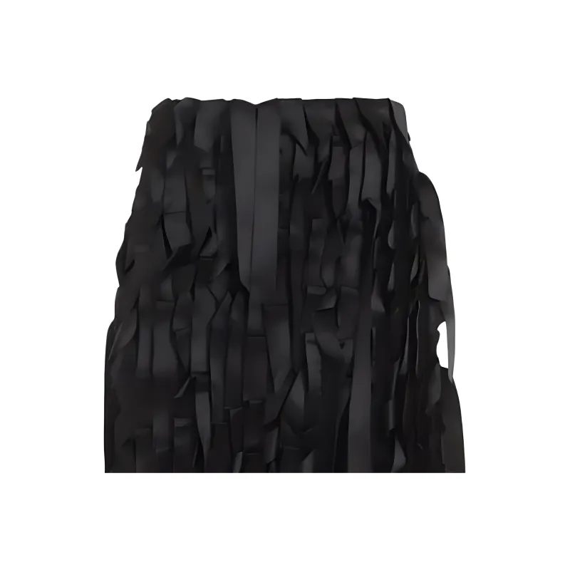 PRADA Fringe Detailed Skirt-2