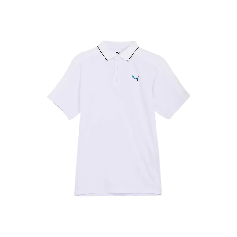 PUMA PF Golf Tech Line Polo Shirt Men's White-0