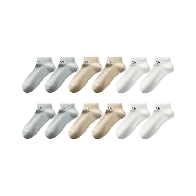 HLA The Mountain Is Not In The High Series Ankle Socks Men's 6 Pack-4