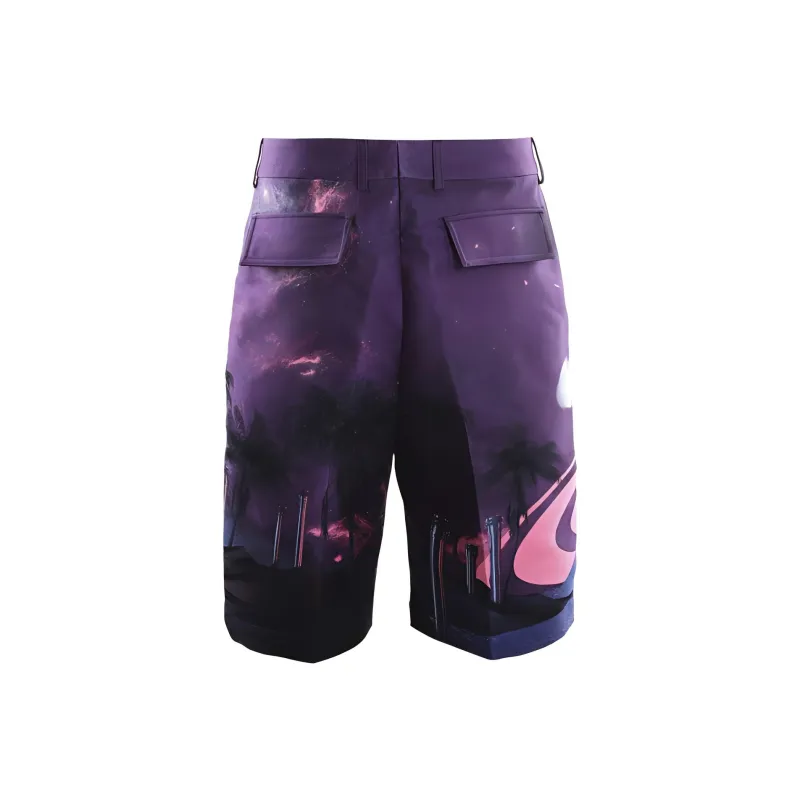 Valentino Casual Shorts Men Purple-1
