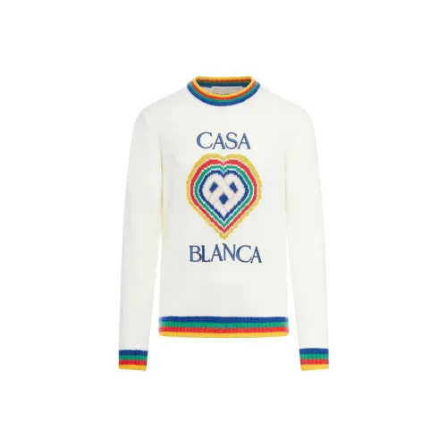 CASABLANCA Heart Boucle Brand Jumper