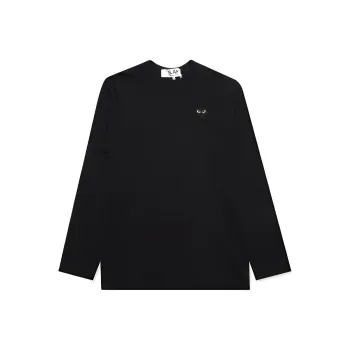 CDG Play Emblem Long Sleeve T Shirt