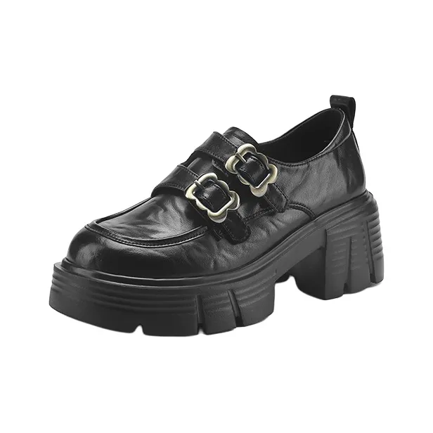 FIVE PLUS Loafers Women's Black-1