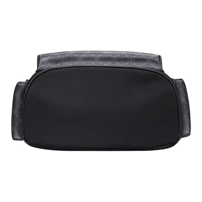 VIHUS PVC Backpack Laptop Bag Men's Black-4