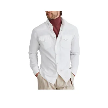 Brunello Cucinelli Leisure Fit Chest Pocket Shirt