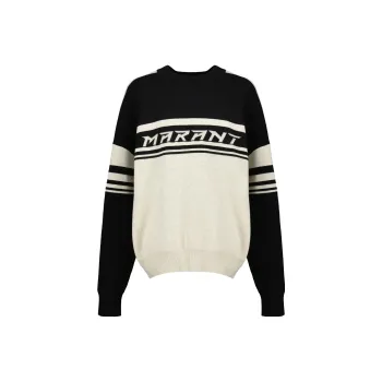 ISABEL MARANT Logo Intarsia Knit Crewneck Jumper