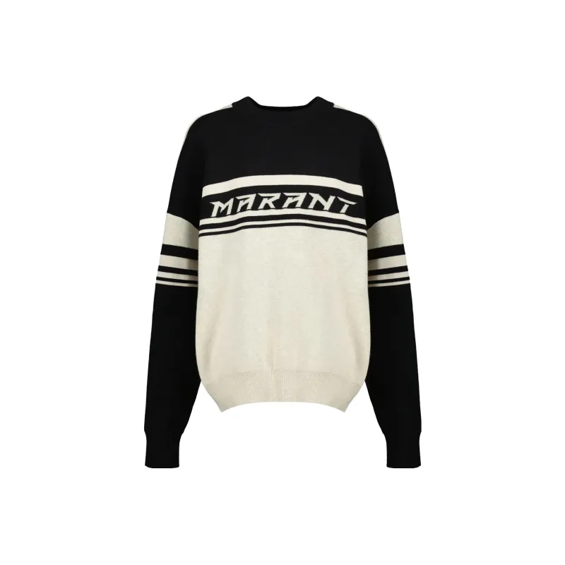 ISABEL MARANT Logo Intarsia Knit Crewneck Jumper-0