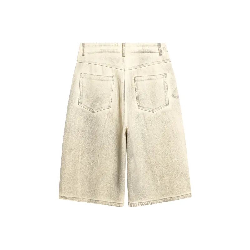VINMUK Denim Shorts Unisex Apricot-1