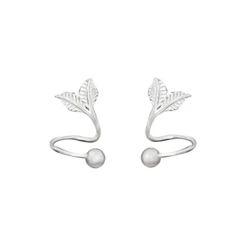Good Quality S999 Fine Silver Stud Earrings Unisex