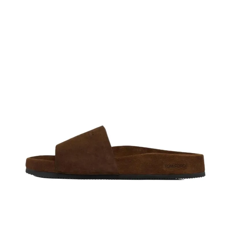 TF Slide Slippers Men's Dark Brown-0