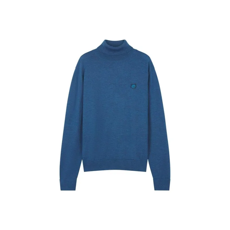 Maison Kitsune Sweaters Unisex Navy Blue-0