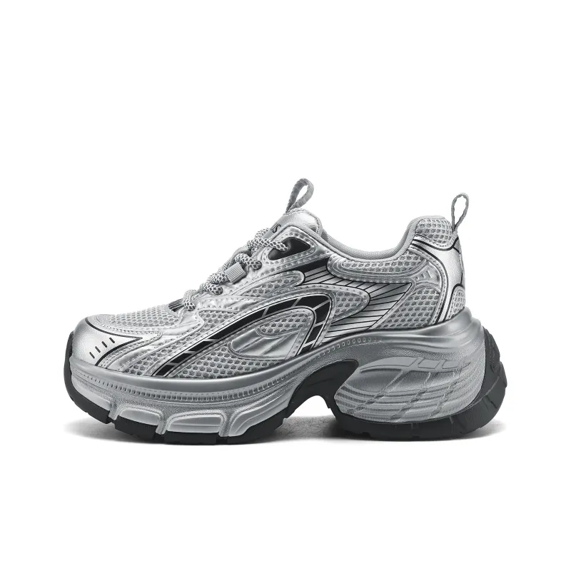FIVE PLUS Anti Slip Wear Resistant Low Top Chunky Sneakers Women's-0