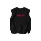 [100% cotton, Skin-Friendly]Black (Center Logo in Black)