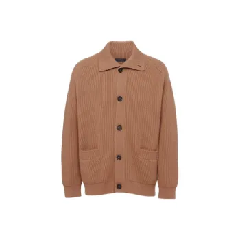 PRADA Ribbed knit Cashmere Cardigan