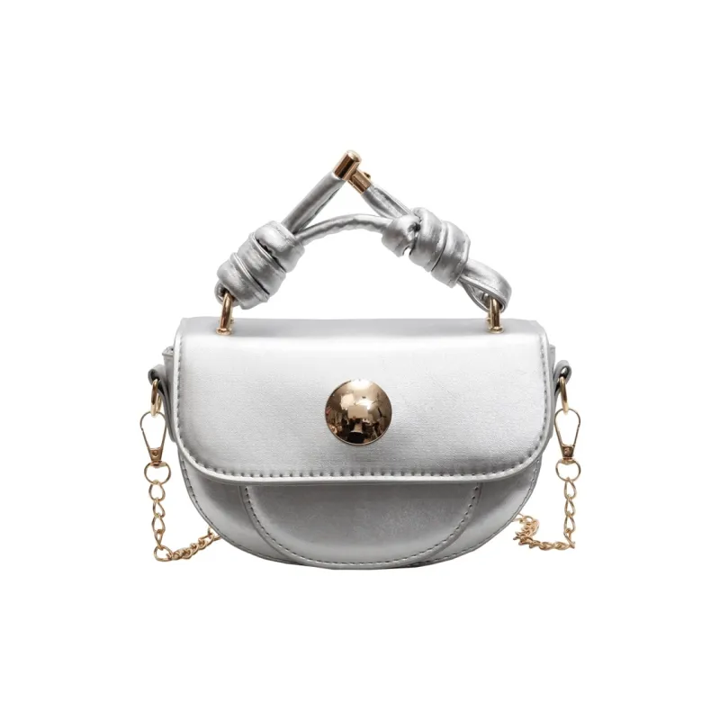 Yalu PU Handbag Women's Black/Pink/Khaki/Silver-19