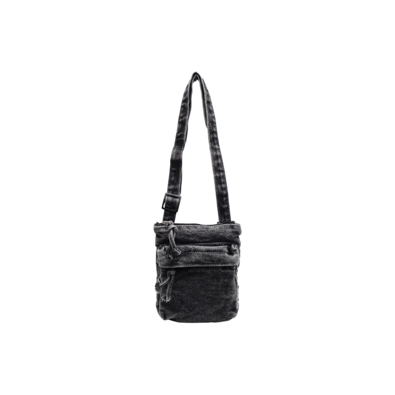 Yalu Denim Shoulder Bag, Crossbody Bag Regular Women's Black/Dark Blue/Light Green-1