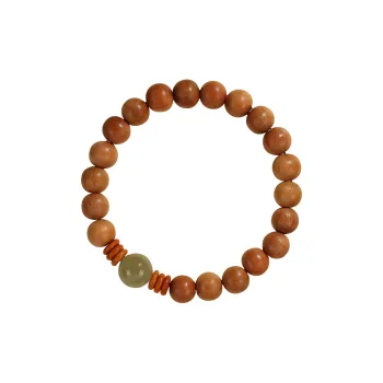 ZUIWENGLANGYASHANWENCHUANG Peachwood Bracelets Unisex