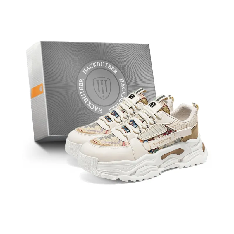 HACKBUTEER Low Top Chunky Sneakers Men's Box Included-12