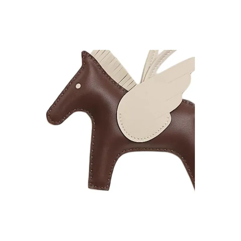 HERMES Rodeo Pegase Milo Lambskin Swift Calfskin Bag Accessory Women's Chocolates & Charcoal Pencils-2